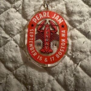 Pearl Jam Fenway Park Red keychain